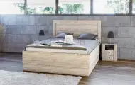 Легло  Сити 7031   Сонома Арвен      с 2бр нощни шкафчета      с матрак Лена